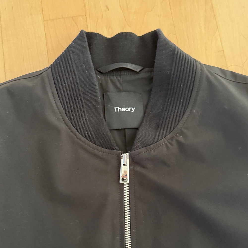 Theory Men's Black Bomber Jacket - Picture 3 of 8